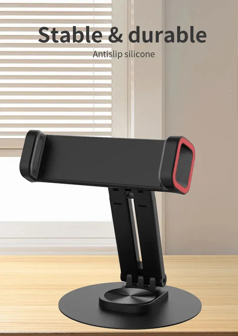 JMARY MK-63 Rotating 360 Degree Foldable Desktop Stand Holder for Phone/Tablet ستاند تابلت و موبايل مكتبي قابل للدوران ٣٦٠ درجة 7 JMARY MK-63 Rotating 360 Degree Foldable Desktop Stand Holder for Phone/Tablet ستاند تابلت و موبايل مكتبي قابل للدوران ٣٦٠ درجة - الصورة 7