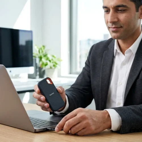 SanDisk SDSSDE61-4T00-G25 Extreme V2 4TB USB 3.2 Gen 2 10GB/s 2.5" Portable Solid State Drive هارد اس اس دي ٤ تيرا سانديسك