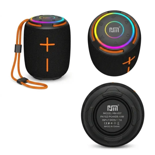 اشتري سماعة HM-837 البلوتوث المحمولة بصوت Super Bass ودعم TWS وFM وراديو بطارية 1500mAh ومقاومة للماء IPX-5. أفضل سعر سماعة في مصر مع توصيل سريع.