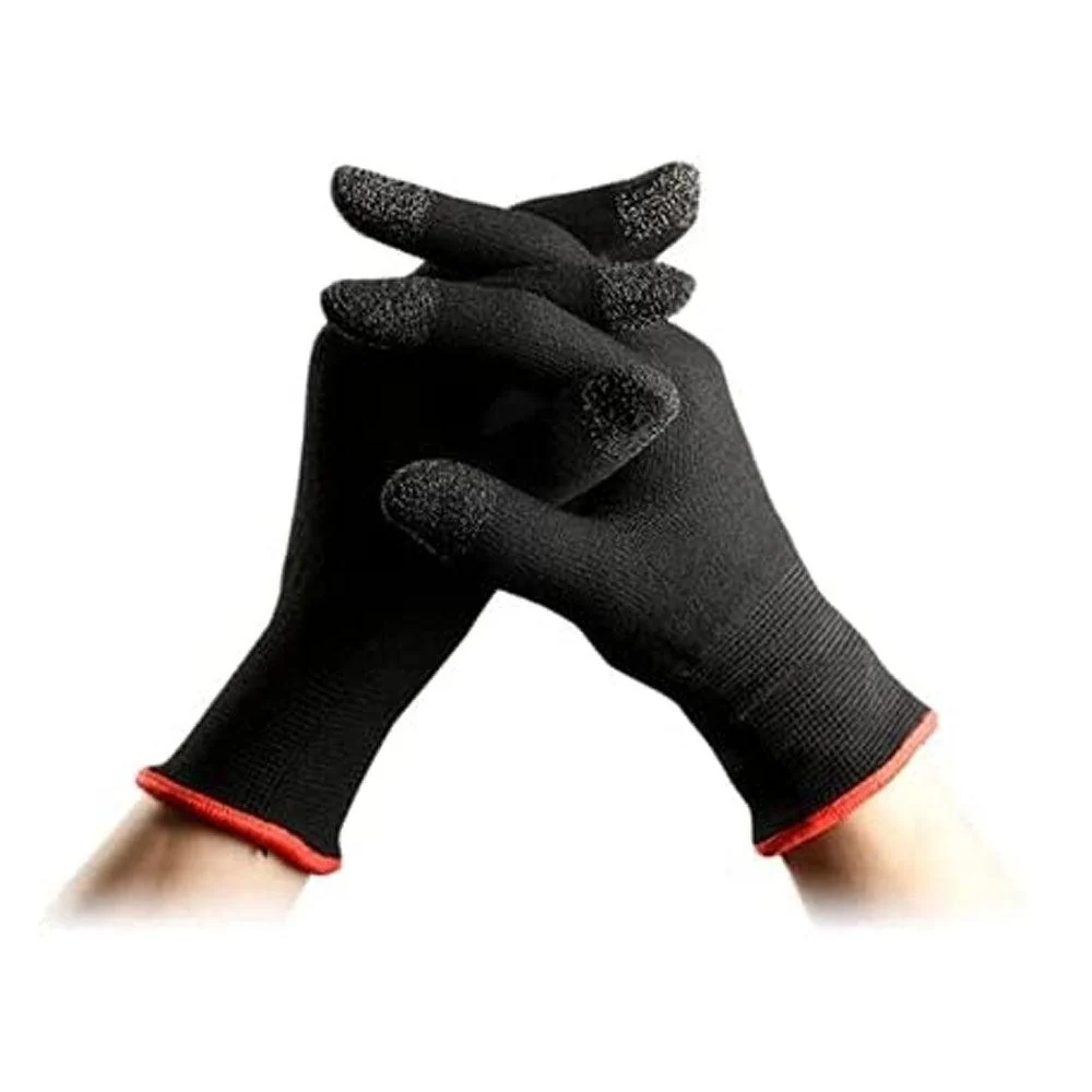 Memory Anti-Sweat Breathable Lightweight Seamless Touch Screen Gaming Gloves قفازات العاب للموبايل حساسة للغاية مضادة للعرق ومسامي خفيفة الوزن 5 احترافية كاملة في PUBG و COD Mobile مع قفازات الألعاب الكاملة (Full-Hand Gaming Gloves) المضادة للعرق والزيت. تصميم مسامي مرن بحساسية لمس عالية. اطلبها الآن بأفضل سعر في مصر من متجرنا!