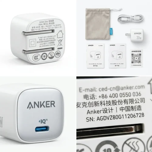 اشترِ شاحن Anker Zolo 30W GaN بمصر. شواحن انكر أصلية مع كابل Type-C لشحن آيفون وسامسونج بسرعة وأمان مع ضمان الأصالة بالسيريال من KCS Store.