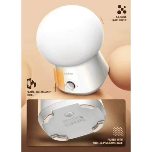 اشترِ مصباح LDNIO Y4 الذكي بمصر. بطارية 3600mAh، إضاءة RGB متعددة الألوان، تحكم لمس مقاوم للماء وشحن USB-C بأفضل سعر من KCS Store