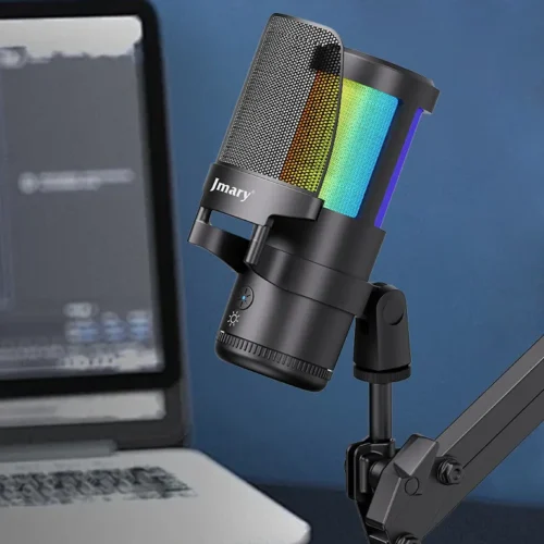 اشترِ مايكروفون Jmary MC-PW13 بمصر. مايك USB بـ عزل ضوضاء، نمط Cardioid، إضاءة RGB، وزيرو لاج Zero Latency للبث والألعاب بأفضل سعر من KCS Store.