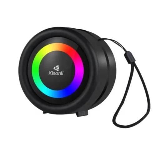 اشترِ سماعة بلوتوث KISONLI S16 بقدرة 5W وبطارية 500mAh بمصر. شحن Type-C، إضاءة RGB، ودعم FM/USB بأفضل سعر من KCS Store.