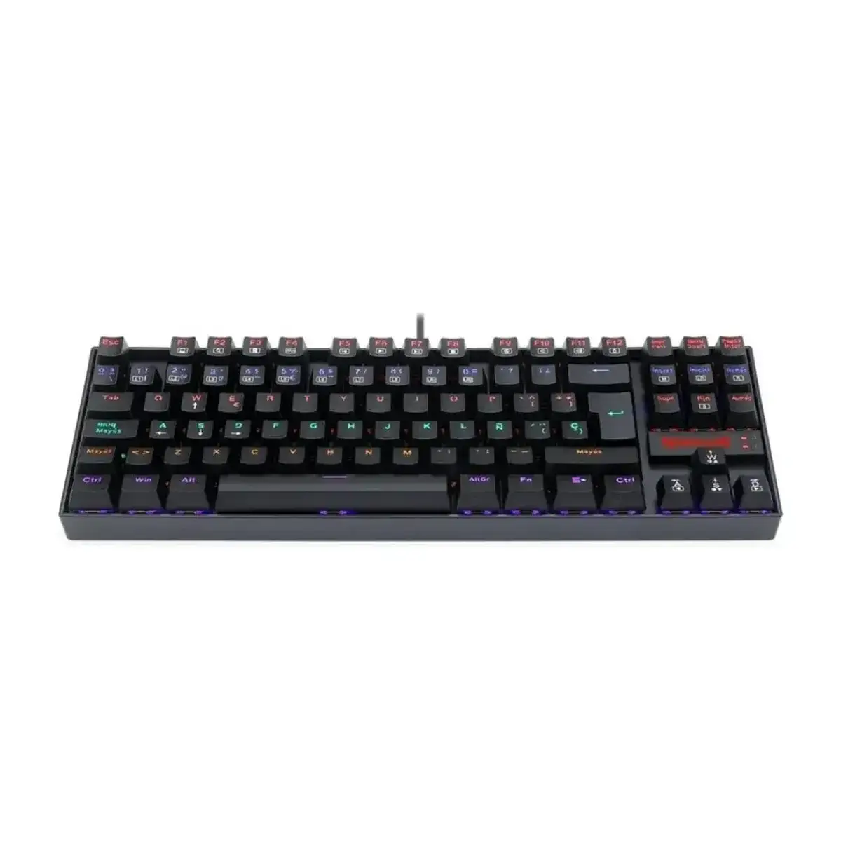 Redragon Kumara Rainbow K552E 60% Wired Mechanical Gaming Keyboard Blue Switch كيبورد جيمنج ميكانيكال بلو سويتش مقاس ٦٠% 3 اشتري كيبورد Redragon Kumara K552E الميكانيكال ببلو سويتش ودعم اللغة العربية بأفضل سعر في مصر. تصميم TKL متين مع إضاءة Rainbow رائعة للجيمينج.