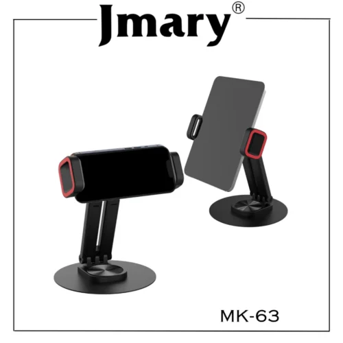 اشترِ ستاند Jmary MK-63 بمصر. حامل مكتبي للموبايل والتابلت يدور 360 درجة، قابل للطي، مصنوع من المعدن وABS، بتعديل مرن لـ 14-23.8 سم بأفضل سعر من KCS Store.
