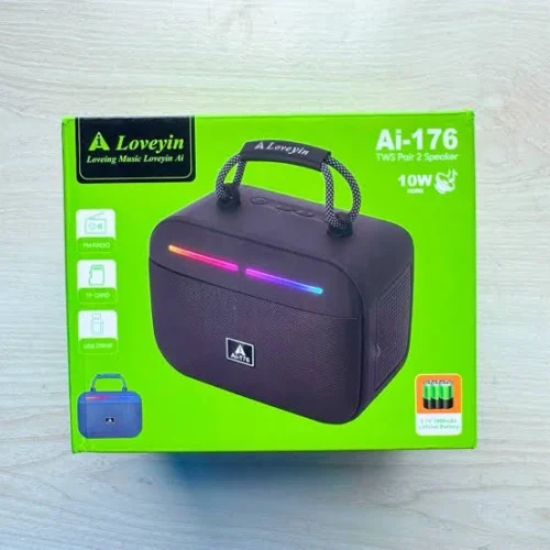 اشترِ سماعة Loveyin Ai-176 الأصلية 10W بمصر. صوت ستيريو قوي، إضاءة RGB مبهجة، بطارية 1800mAh ودعم USB وTF Card بأفضل سعر من KCS Store.