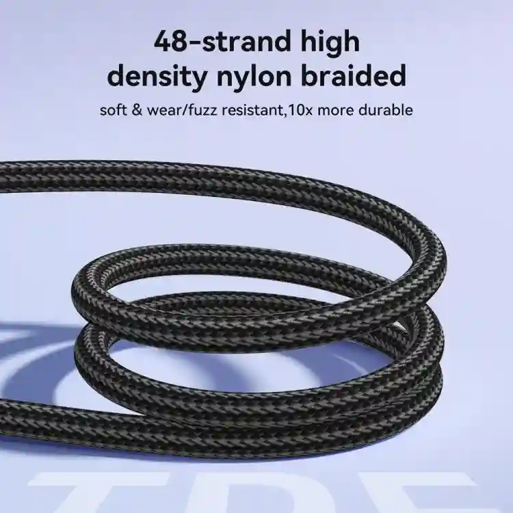 JOYROOM S-A42 Crystal Clear Series 3A Fast Charging Data Cable USB to Lightning Cable Length 1.2m كابل شحن آيفون كابل مضفر فائق الجودة 2 اشترِ كابل Joyroom S-A42 للايفون بمصر. شحن سريع 3A، قدرة PD 30W، جديلة نايلون متينة بطول 1.2m وحماية ضد القطع بأفضل سعر من KCS Store.