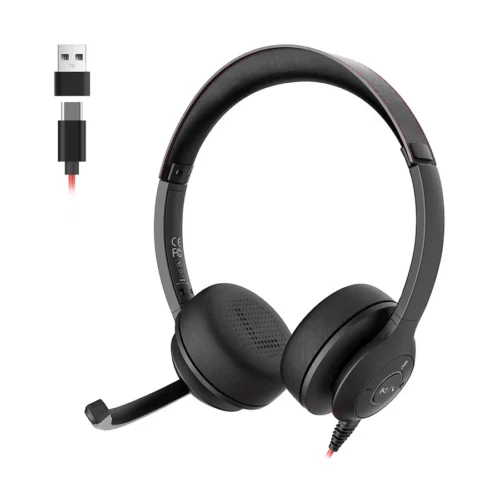 اشتري سماعة Onikuma X37 الاحترافية للمكاتب والدراسة بـ USB/Type-C ومايك عازل للضوضاء. أفضل سماعة للمكالمات والاجتماعات بأفضل سعر في مصر.
