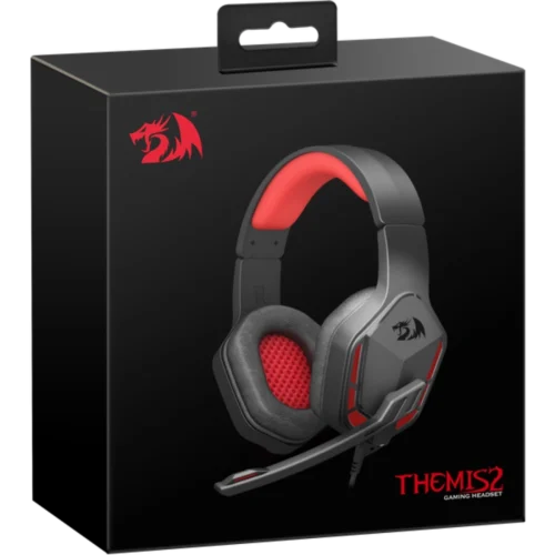 اشتري سماعة Redragon H220 THEMIS الجيمنج بمحركات 50mm وصوت ستيريو نقي. سماعة خفيفة ومريحة مع مايك مدمج وإضاءة Red LED بأفضل سعر في مصر.