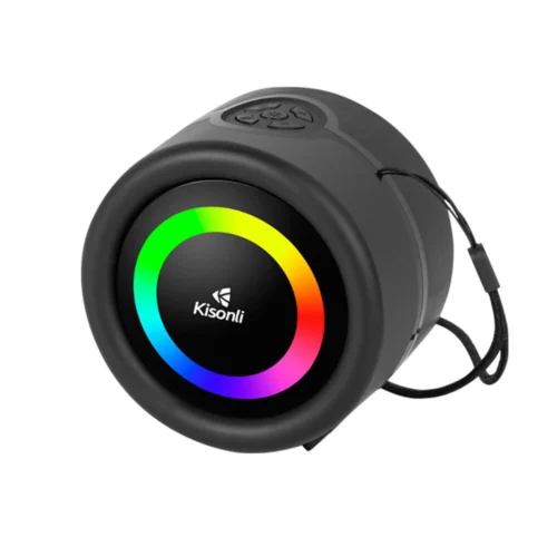 اشترِ سماعة بلوتوث KISONLI S16 بقدرة 5W وبطارية 500mAh بمصر. شحن Type-C، إضاءة RGB، ودعم FM/USB بأفضل سعر من KCS Store.