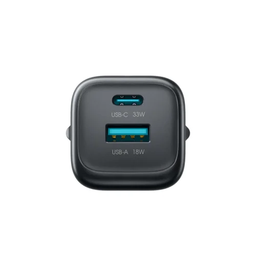 اشتري شاحن Joyroom JR-TG7 بقدرة 33W ومنفذين PD+QC3.0 مع كابل C to Lightning 1m. شحن سريع وأمان كامل لأجهزة الآيفون والأندرويد بأفضل سعر في مصر.
