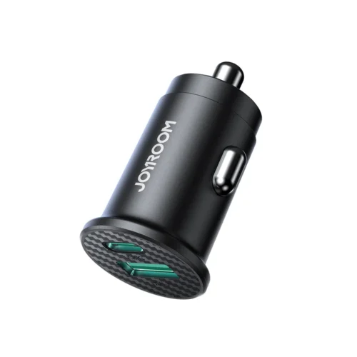 اشتري شاحن السيارة المدمج JOYROOM JR-CCN16 بقدرة 15W بمدخلي USB-C و USB-A. تصميم Mini مخفي وحماية كاملة لشحن جهازين في وقت واحد بأفضل سعر في مصر!