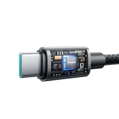 تخلص من تشابك الكابلات! اشتري كابل جويروم JOYROOM S-A65 MagEase ممغنط ذاتي اللف بقدرة 100W للابتوب والموبايل. قماش مضفر وقوة شحن فائقة بأفضل سعر إكسسوارات في مصر!