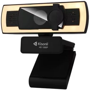 اشتري كاميرا الويب Kisonli D3 بدقة 1080P Full HD المجهزة بميكروفون مدمج وإضاءة LED فلاش. أداء ممتاز للاجتماعات، الدراسة عن بعد، والبث المباشر بدقة عالية وأفضل قيمة في مصر!