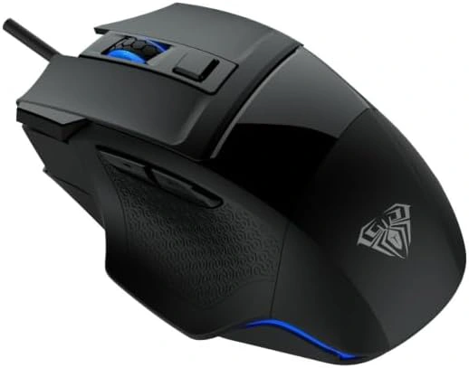 AULA S12 Rainbow Backlit 2400DPI With Side Button Programmable USB Wired Gaming Mouse ماوس جيمنج سلكي بدقة تصل إلى ٢٤٠٠ دي بي آي 3 اشتري ماوس AULA S12 الجيمينج السلكي بدقة 4800DPI و7 أزرار مبرمجة وإضاءة Rainbow RGB. أفضل أداء للألعاب والأوفيس بسعر ممتاز وتوصيل سريع في مصر.
