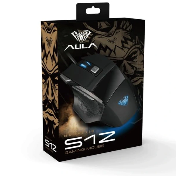 AULA S12 Rainbow Backlit 2400DPI With Side Button Programmable USB Wired Gaming Mouse ماوس جيمنج سلكي بدقة تصل إلى ٢٤٠٠ دي بي آي 7 اشتري ماوس AULA S12 الجيمينج السلكي بدقة 4800DPI و7 أزرار مبرمجة وإضاءة Rainbow RGB. أفضل أداء للألعاب والأوفيس بسعر ممتاز وتوصيل سريع في مصر.