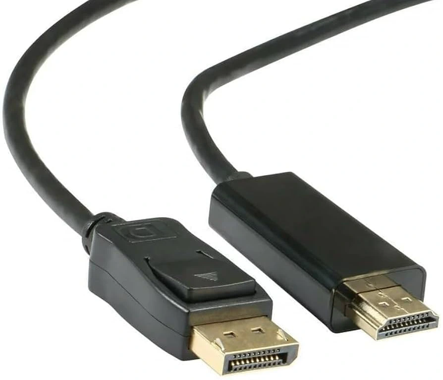 Be-Connected DisplayPort to HDMI Gold Plated Cable 1.8m length كابل تحويل دسبلاي إلى ات دي ام آي 8 وصل جهاز الكمبيوتر أو كارت الشاشة بجميع شاشات التلفزيون بتحويلة DisplayPort to HDMI. متوفر الآن بإصدارين: Full HD 1080p و 4K Ultra HD. كابل Be-Connected بطول 1.8 متر بأفضل سعر في مصر مع ضمان محلي!