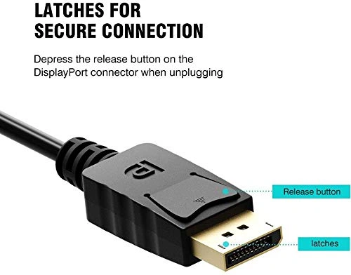 Be-Connected DisplayPort to HDMI Gold Plated Cable 1.8m length كابل تحويل دسبلاي إلى ات دي ام آي 6 وصل جهاز الكمبيوتر أو كارت الشاشة بجميع شاشات التلفزيون بتحويلة DisplayPort to HDMI. متوفر الآن بإصدارين: Full HD 1080p و 4K Ultra HD. كابل Be-Connected بطول 1.8 متر بأفضل سعر في مصر مع ضمان محلي!