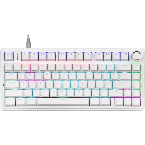 اشتري كيبورد جيمنج ميكانيكال AULA F75 Blue Switch بنظام Gasket Mount وبكرة تحكم Media Knob. سويتشات قابلة للتبديل Hot-Swap وعزل صوت خماسي بأفضل سعر إكسسوارات كمبيوتر في مصر!