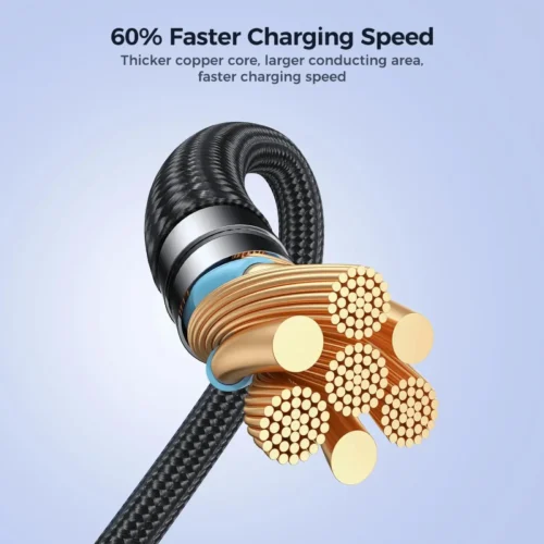 اشحن الآيفون بسرعة فائقة! اشتري كابل جويروم Joyroom SA31-CL3 تايب سي إلى لايتنينج بقدرة 30W خامة قماش مضفرة مضادة للقطع وبأفضل سعر إكسسوارات موبايل في مصر!