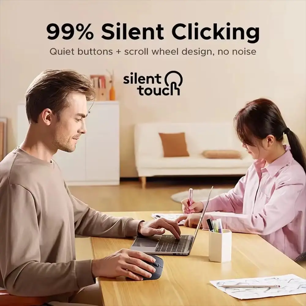 JeDEL W925P Vertical Wireless Dual Mode Wireless Bluetooth 4800 DPI Silent Clicks Recharchable Mouse ماوس وايرلس رأسي قابل للشحن بمستشعر دقة ٤٨٠٠ دي بي آي 6 اشتري ماوس Jedel W925P المريح لليد (Vertical Mouse) بالتوصيل المزدوج (بلوتوث + وايرلس) ودقة تصل إلى 4800DPI. بطارية قابلة للشحن بحجم Type-C وضغطات صامتة. احصل عليه بأفضل سعر في مصر!