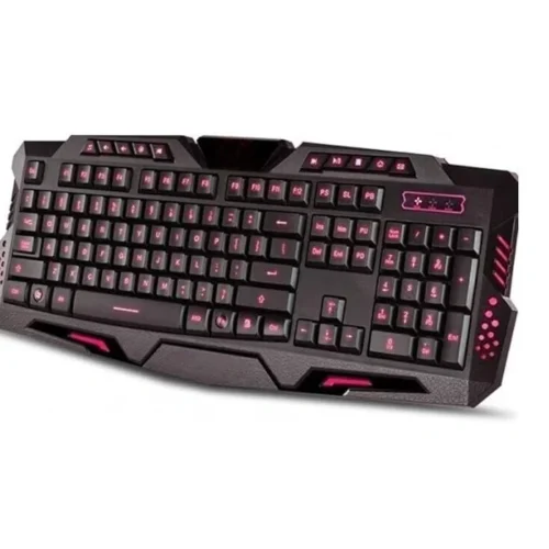 Home 54 اشتري لوحة مفاتيح الجيمينج Tiger E-MKB660 بـ 3 ألوان إضاءة خلفية وحروف عربية وإنجليزية مضاءة. تصميم جذاب وأداء استجابة سريع بأفضل سعر كيبورد جيمنج في مصر!