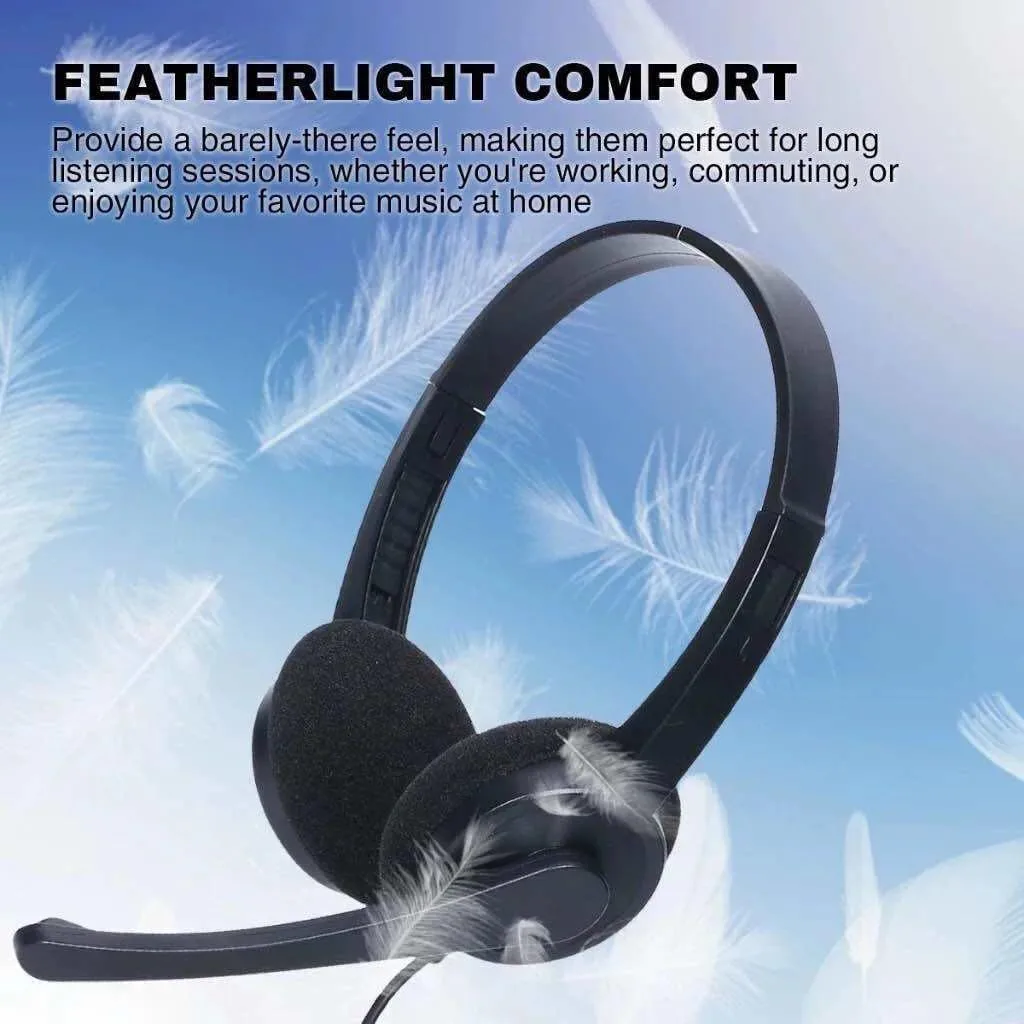 Sologic 3.5mm Jack Over-Ear Noise Cancelling Mic 1.8m Long Cable Headset Perfect For Office Calls سماعة هيدفون إحترافيه بمايك مدمج بخاصية عزل ضوضاء مناسبة لأعمال المكاتب و الإتصالات 7 اشتري سماعة Sologic الاحترافية بمدخل 3.5mm كابل 1.8 متر وميكروفون معزول للضوضاء. تصميم خفيف الوزن ومريح جداً للاجتماعات ومكالمات الكول سنتر بأفضل سعر في مصر!