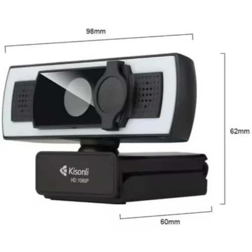 اشتري كاميرا الويب Kisonl D3 بدقة 1080P Full HD المجهزة بميكروفون مدمج وإضاءة LED فلاش. أداء ممتاز للاجتماعات، الدراسة عن بعد، والبث المباشر بدقة عالية وأفضل قيمة في مصر!