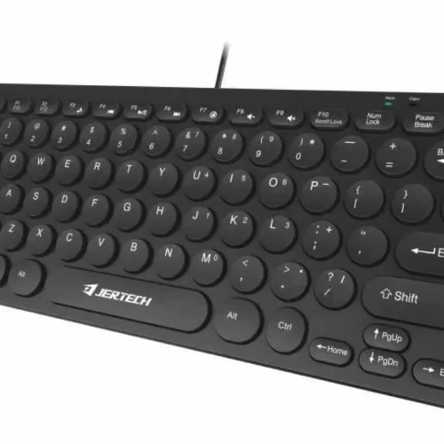 اشتري كيبورد جيرتك JERTECH DK500 الميني الصامت بحجم مدمج وحروف عربية محفورة بالليزر. مقاوم للانسكابات ومثالي للمكاتب والدراسة بأفضل سعر كيبورد في مصر!