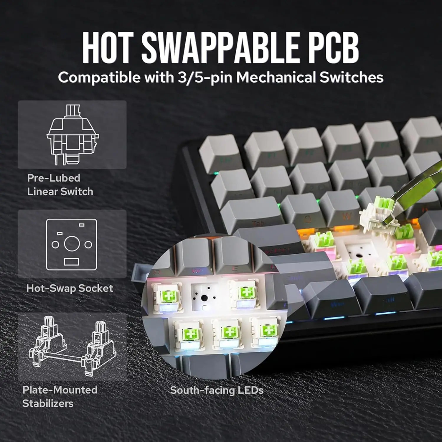 AULA F75 MAX Side-Engraved 75% Control Screen Wireless Mechanical Keyboard Gradient Gray / Reaper Switch Creamy Click كيبورد جيمينج ميكانيكال بحجم ٧٥ فالمية و نقرات بقمة السلاسة 5 اشتري كيبورد AULA F75 MAX الاحترافية شطب جانبي (Gradient Gray). سويتشات Reaper المتميزة بصوت Creamy Thock، شاشة TFT، بكرة مجسمة، و3 طرق توصيل. اطلبها بأفضل سعر في مصر!