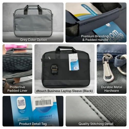 اشتري شنطة اللابتوب الجلدية D-Touch LAPSHIRT PRO 101 بمقاس 15.6 بوصة. تصميم أنيق للعمل والدراسة، خامات جلدية مقاومة للماء، جيب للآيباد، وجيب خلفي مخفي ضد السرقة بأفضل سعر في مصر!