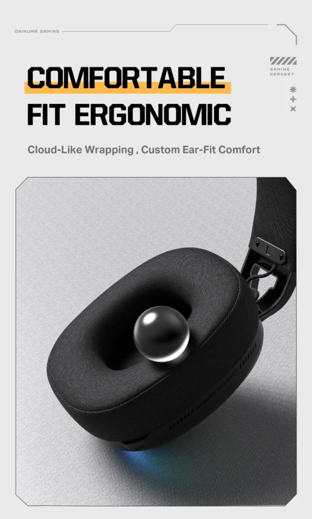 Onikuma GT805 4-Mode RGB Gaming Headset 2.4G Wired + Bluetooth سماعة هيدفون جيمينج إحترافية بتقنية إقتران ثلاثية 17 اشتري سماعة الجيمينج الاحترافية Onikuma GT805 بأربعة أوضاع توصيل (2.4G USB & Type-C + Bluetooth 5.4 + سلكي). بطارية ضخمة 1000mAh تدوم حتى 60 ساعة، مشغلات 50mm، صوت محيطي، ومايك مدمج بأفضل قيمة في مصر!