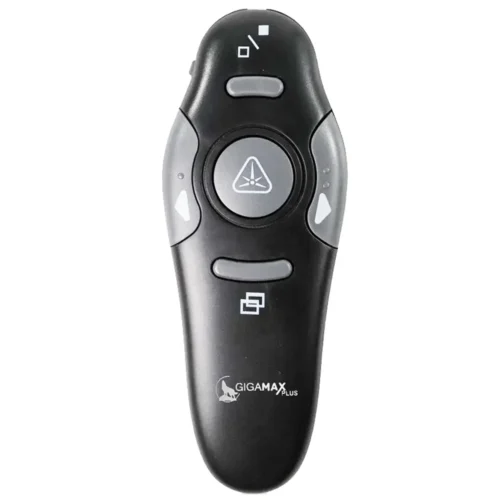 اشتري ريموت تقديم المحاضرات والعروض Gigamax K100 Plus في مصر. اتصال لاسلكي 2.4GHz بمدى يصل حتى 100 متر، مؤشر ليزر أحمر قوي، 5 أزرار تحكم، وتوصيل مباشر بدون تعريفات!