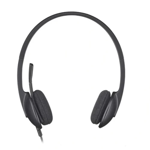 اشتري سماعة Logitech H340 USB الأصلية بأفضل سعر في مصر. ممتازة للاجتماعات، العمل عن بعد، الدراسة، ومكالمات Call Center مع مايك بعزل الضوضاء وصوت رقمي نقي!