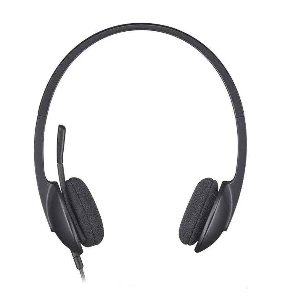 Logitech H340 USB Stereo with Noise Cancellation Computer Professional Headset سماعة هيدفون إحترافية بمايك بخاصية عزل ضوضاء مناسبة للمكاتب و الدراسه و المكالمات 15 اشتري سماعة Logitech H340 USB الأصلية بأفضل سعر في مصر. ممتازة للاجتماعات، العمل عن بعد، الدراسة، ومكالمات Call Center مع مايك بعزل الضوضاء وصوت رقمي نقي!