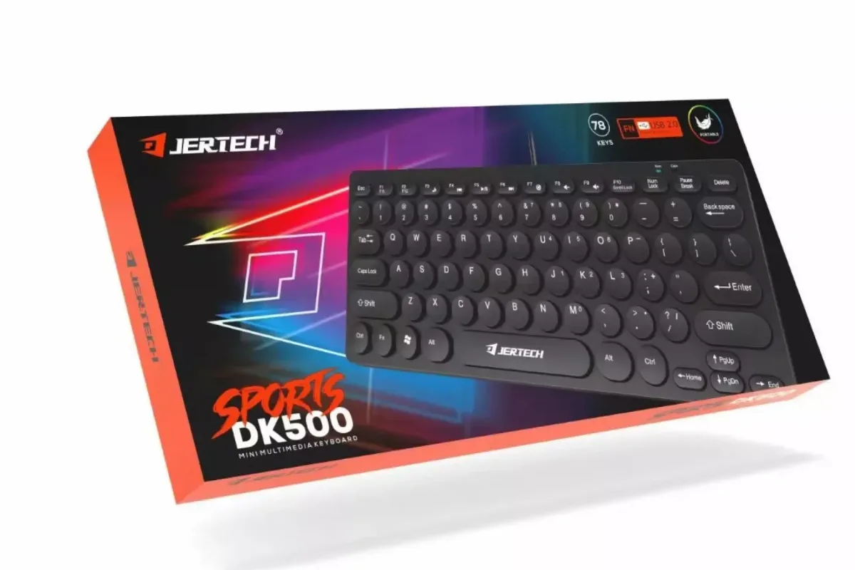 JERTECH DK500 USB Wired English & Arabic Mini Silent Keyboard كيبورد ميني سلكي صامت يدعم اللغة العربية 9 اشتري كيبورد جيرتك JERTECH DK500 الميني الصامت بحجم مدمج وحروف عربية محفورة بالليزر. مقاوم للانسكابات ومثالي للمكاتب والدراسة بأفضل سعر كيبورد في مصر!