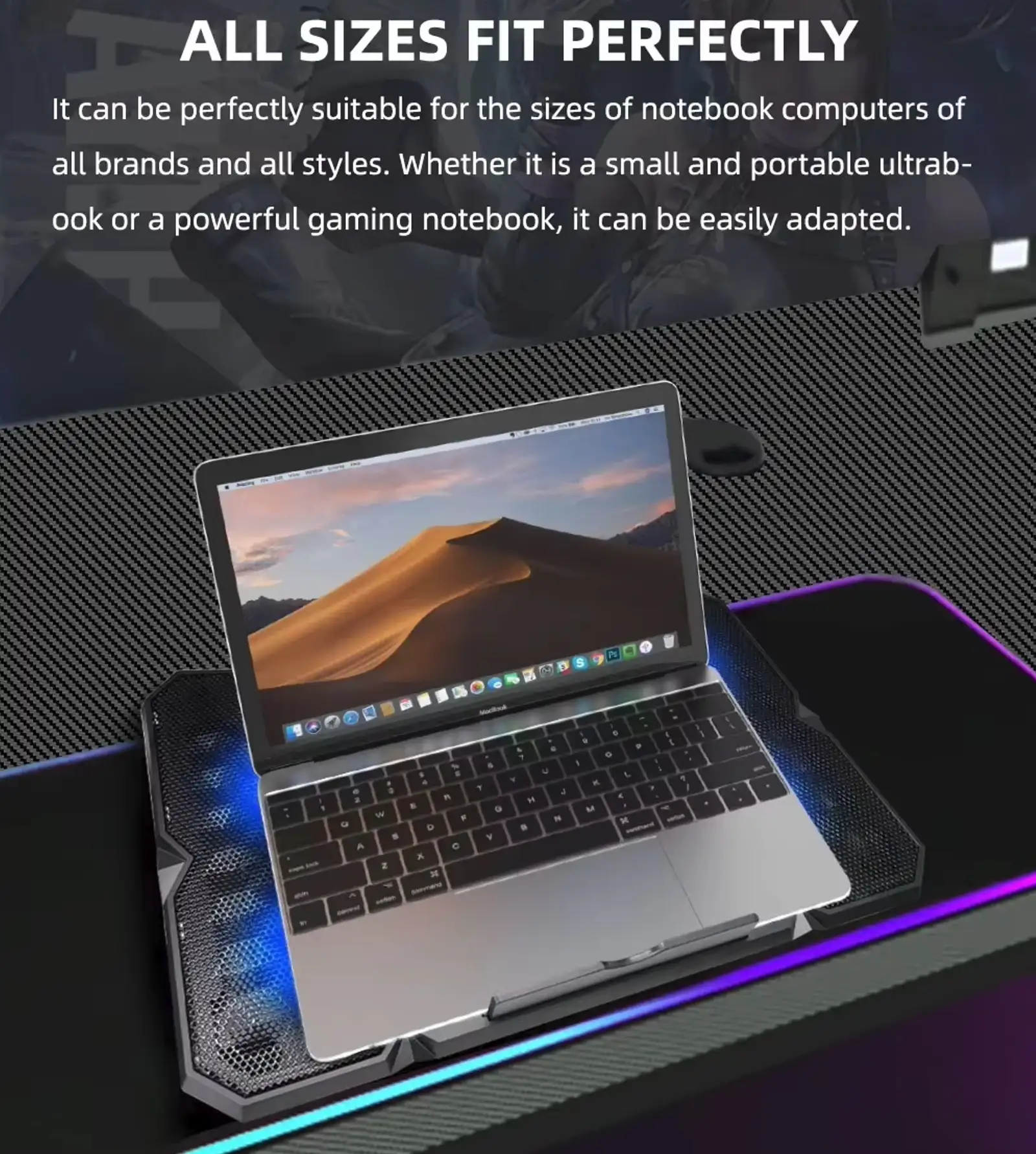 Jertech KL333 6 Fans 2x USB Port Speed Control Support up to 19 Inch Gaming Laptop Cooling Pad قاعدة تبريد لابتوب ب٦ مراوح و تحكم سرعات و ٢ منفذ يو اس بي 4 احصل على أفضل تبريد للابتوب مع قاعدة Jertech KL333 المجهزة بـ 6 مراوح متطورة، تحكم بالسرعات، منافذ USB مزدوجة، وزوايا تعديل ارتقاع مريحة للظهر. تناسب لابتوبات حتى 19 بوصة بأفضل قيمة في مصر!