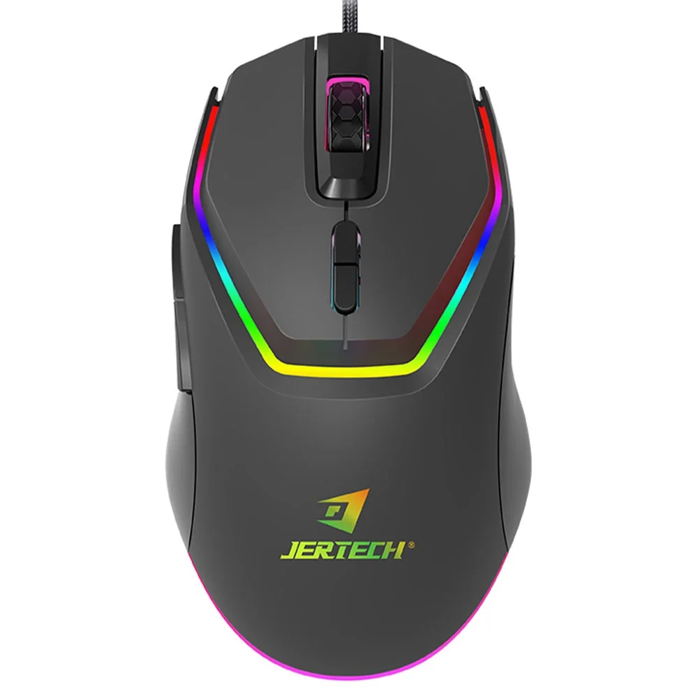 Jertech XP16 REACTOR Wired RGB Gaming Mouse 3600Dpi ماوس جيمنج ب ٦ أزرار و مستشعر ٣٦٠٠ دي بي آي 1 اشتري ماوس الجيمنج السلكي JERTECH XP16 REACTOR في مصر. مستشعر حتي 3600 DPI، 7 أزرار احترافية، إضاءة RGB مبهجة، وتصميم مريح لألعاب الأكشن والـ FPS بأفضل سعر.