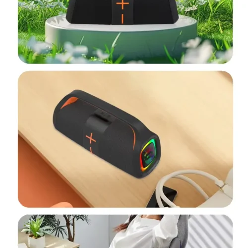 اشتري سماعة Kisonli K12 اللاسلكية بقدرة 20W وبطارية 3600mAh وإضاءة RGB وباس عميق. أفضل سعر سماعة بلوتوث محمولة في مصر مع توصيل سريع.