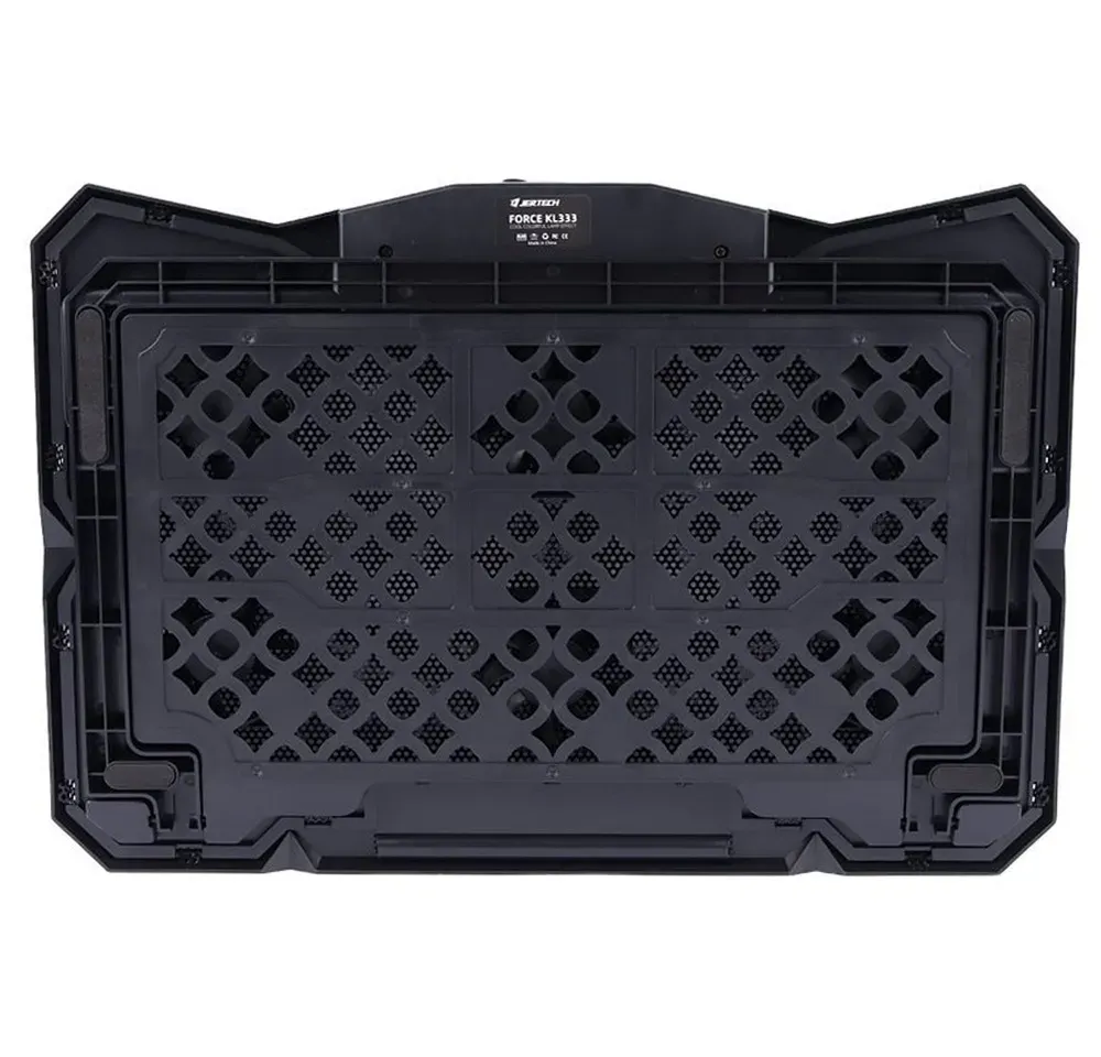 Jertech KL333 6 Fans 2x USB Port Speed Control Support up to 19 Inch Gaming Laptop Cooling Pad قاعدة تبريد لابتوب ب٦ مراوح و تحكم سرعات و ٢ منفذ يو اس بي 9 احصل على أفضل تبريد للابتوب مع قاعدة Jertech KL333 المجهزة بـ 6 مراوح متطورة، تحكم بالسرعات، منافذ USB مزدوجة، وزوايا تعديل ارتقاع مريحة للظهر. تناسب لابتوبات حتى 19 بوصة بأفضل قيمة في مصر!