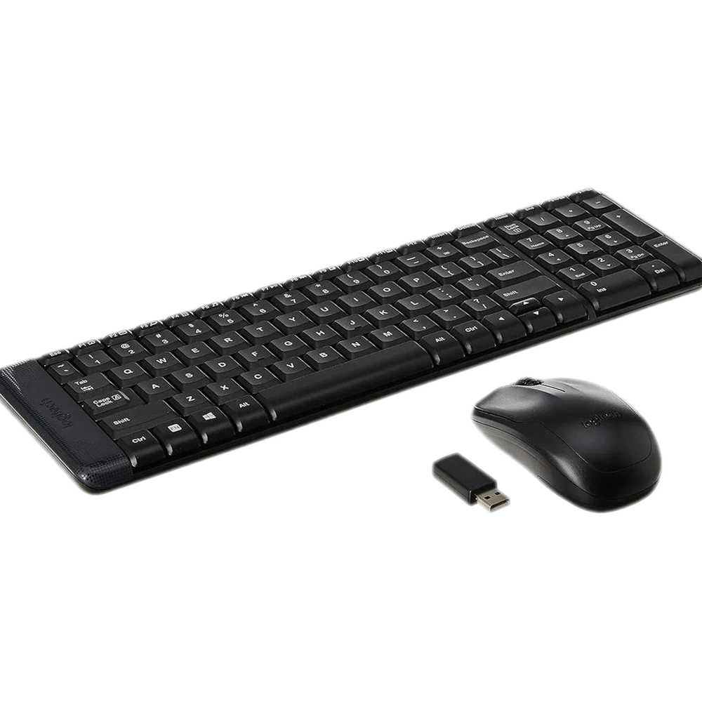 Logitech MK220 Wireless Keyboard and Mouse Combo كومبو ماوس و كيبورد لوجيتك الشهيرة مريح للأعمال الكتابية و الدراسة 1 اشتري طقم الكيبورد والماوس اللاسلكي Logitech MK220 الأصلي باللغتين العربية والإنجليزية. تصميم مدمج موفر للمساحة، بطارية أسطورية تدوم طويلاً، مدى اتصال 10 متر، وجودة لوجيتك الاعتمادية بأفضل قيمة في مصر!