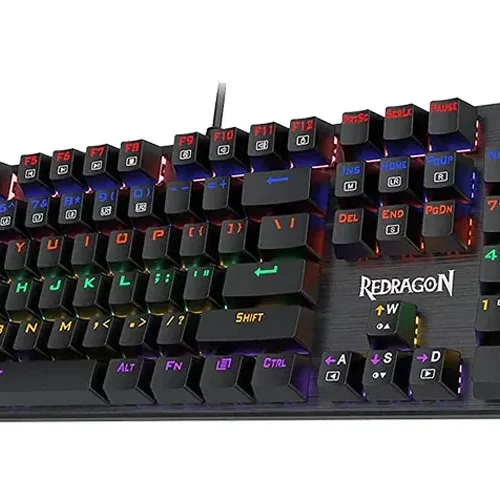 اشتري كيبورد جيمينج ميكانيكية Redragon K608-R Valheim بالحجم الكامل (104 زر). سويتش أزرق استجابة سريعة، إضاءة Rainbow، ودعم Hot-Swap. احصل عليها بأفضل سعر في مصر!