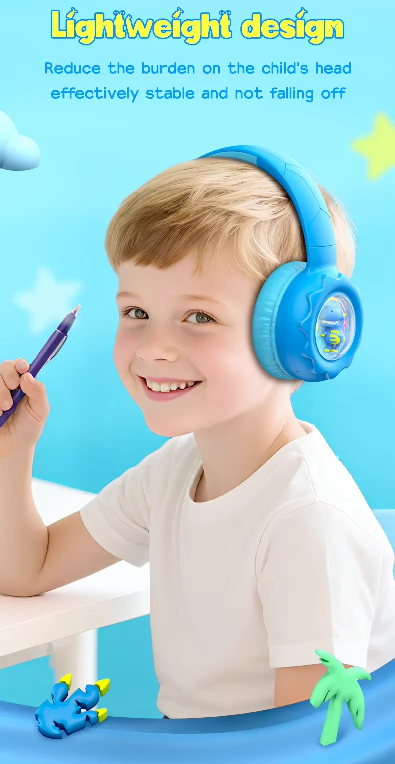 Onikuma B30 Little Dinosaur Ear Wireless Headset with 85dB Kids Ear Protection سماعة هيدفون وايرلس لسن البراعم خفيفة و مريحة للآذن 13 اشتري سماعة الألعاب والدراسة للأطفال Onikuma B30 بتصميم الديناصور الممتع. حماية كاملة للسمع بمستوى أمان 85dB، توصيل بلوتوث 5.4 وسلكي، وبطارية تدوم 10 ساعات. اطلبها بأفضل سعر في مصر!