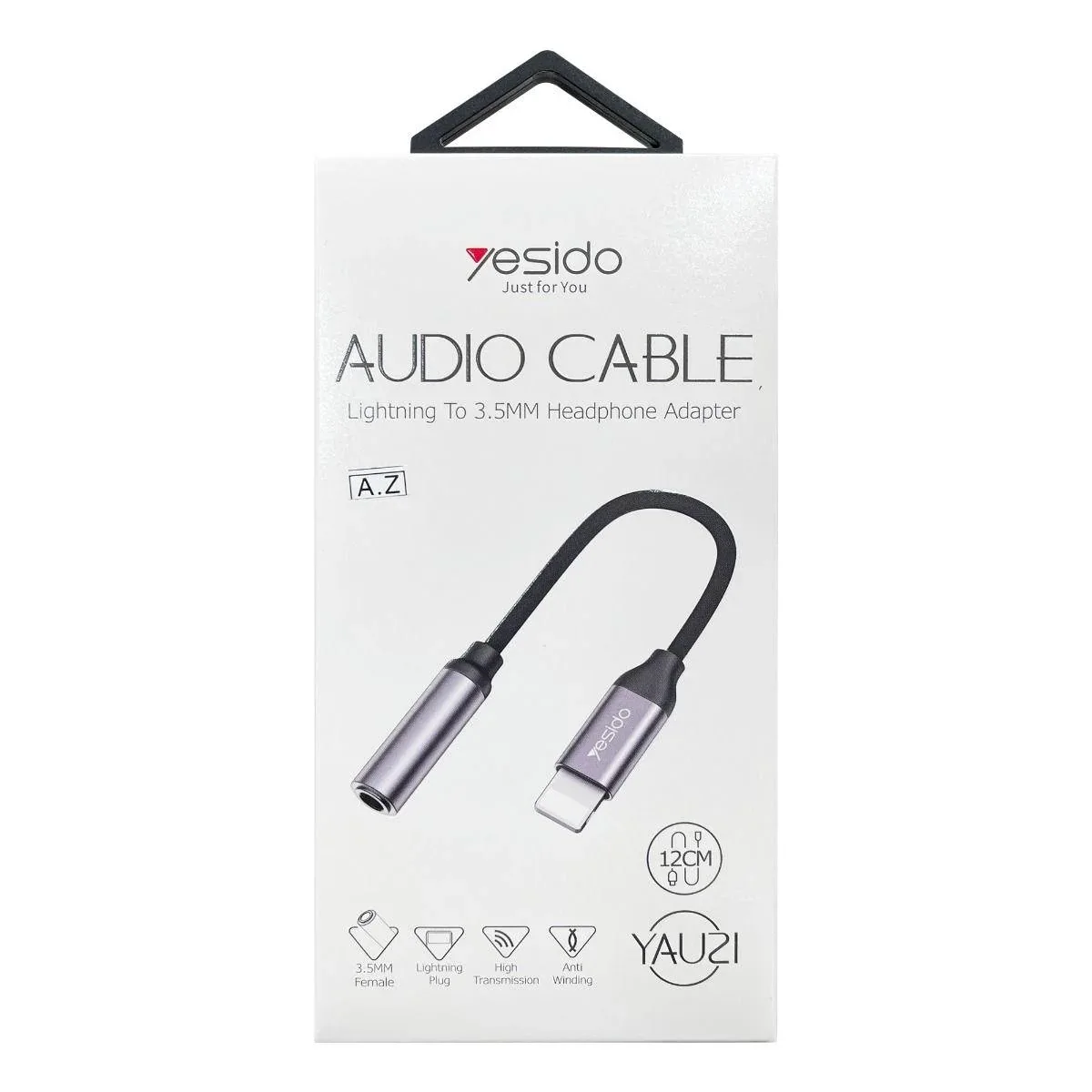 Yesido YAU21 Audio Adapter Lightning to 3.5mm Headphone Aux adapter Cable كابل تحول/محول من آيفون لايتنينج ل أوديو جاك ٣.٥ مملي 2 اشتري وصلة تحويل آيفون Yesido YAU21 الأصيلة من Lightning إلى مقبس AUX 3.5mm. صوت نقي وبدون تقطيع، خامات متينة من الألمنيوم، وتوافق تام مع أجهزة آبل بأفضل سعر في مصر!