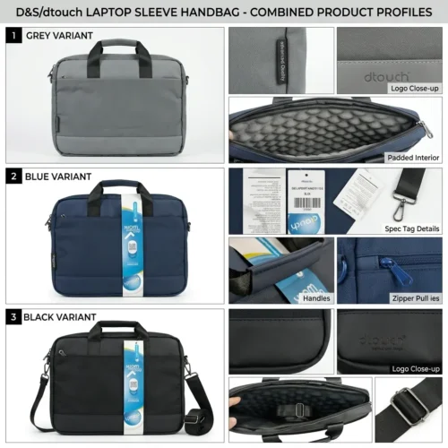 اشتري شنطة اللابتوب الجلدية D-Touch LAPSHIRT PRO 101 بمقاس 15.6 بوصة. تصميم أنيق للعمل والدراسة، خامات جلدية مقاومة للماء، جيب للآيباد، وجيب خلفي مخفي ضد السرقة بأفضل سعر في مصر!