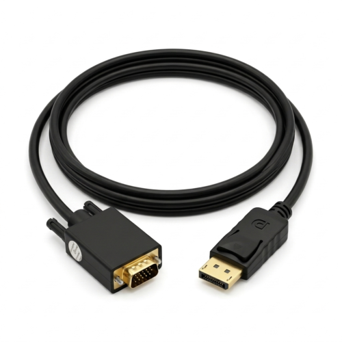 قم بتوصيل جهاز الكمبيوتر أو كارت الشاشة بمخرج Display to VGA على أي شاشة أو بروجكتور VGA بسهولة. كابل 2B عالي الجودة بطول 1.8 متر. اطلبه الآن بأفضل سعر في مصر مع ضمان جودة!
