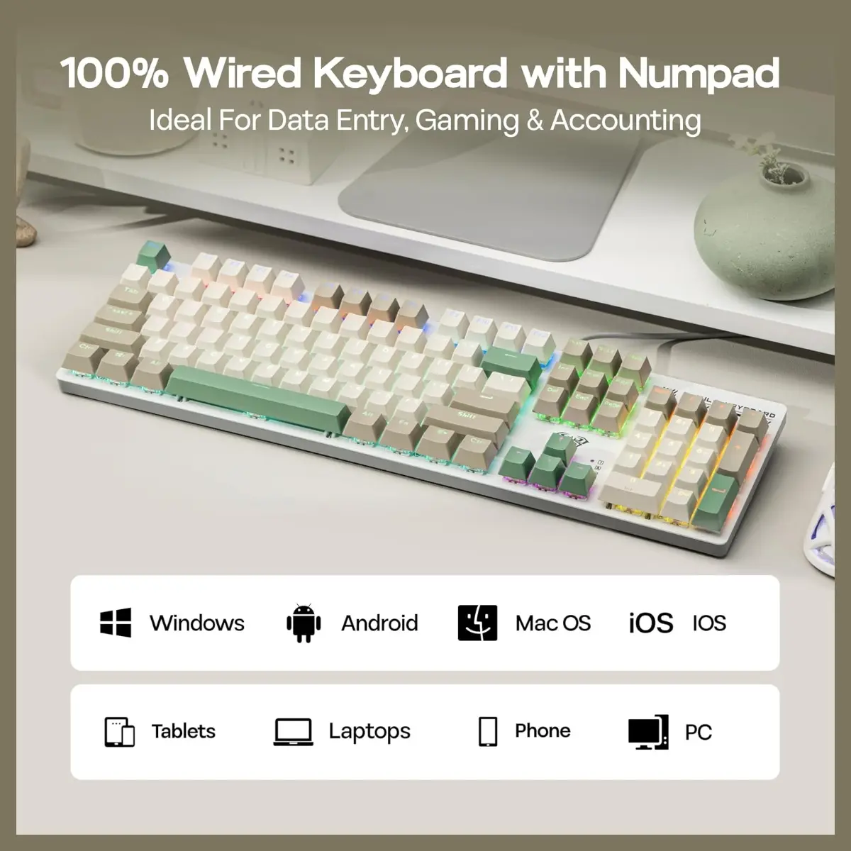 Aula S500 Wired Mechanical Zoned Full-size RGB E-sports Anti-Ghosting Gaming Keyboard RED Switch كيبورد جيمنج إحترافي كامل بمفاتيح سويتش أحمر 3 اشترِ كيبورد الميكانيكال S500 Gaming بأفضل سعر في مصر. تصميم ريترو بألوان ثلاثية مميزة، إضاءة Zoned RGB، شاسيه معدني مات، ودعم Anti-Ghosting كامل لجميع المفاتيح. ضمان ممتاز وشحن سريع!