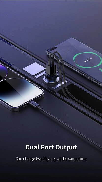 RECCI RCC-N16 15.5W DUAL PORTS TRANSPARENT CAR CHARGER شاحن موبايل للسيارة متعدد المنافذ بتصميم شفاف 6 اشتري شاحن سيارة شفاف Recci RCC-N16 بقدرة 15.5W ومخرجين USB لشحن هاتفين في وقت واحد بشحن سريع وآمن بأفضل سعر وتوصيل سريع في مصر.