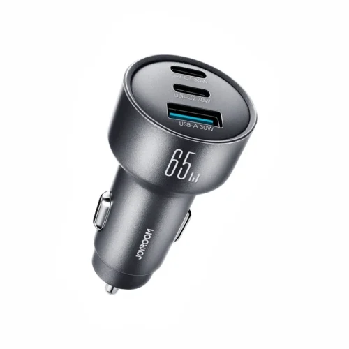 Home 33 اشحن اللابتوب والموبايل في عربيتك بنفس الوقت! اشتري شاحن السيارة الذكي JOYROOM JR-CCN19 بقدرة 65W و3 منافذ شحن سريع (2x Type-C + USB-A) بأفضل سعر إكسسوارات سيارات في مصر!